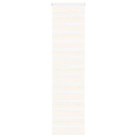 Diese beigefarbene Marmoreffekt-Zebra-Jalousie hat eine Breite von 55,9 cm und besteht aus Polyester. von , Jalousien und Jal...