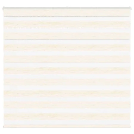 This beige marble woven zebra curtain has a width of 150.9 cm and is made of polyester. by , Blinds and blinds - Ref: Foro24-...