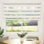 This beige marble woven zebra curtain has a width of 150.9 cm and is made of polyester. by , Blinds and blinds - Ref: Foro24-...