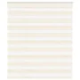 This is a beige marble woven zebra curtain, 115.9 cm wide, made of polyester. by , Blinds and blinds - Ref: Foro24-4014629, P...