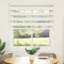 This is a beige marble woven zebra curtain, 115.9 cm wide, made of polyester. by , Blinds and blinds - Ref: Foro24-4014629, P...