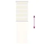 This beige marble woven zebra curtain has a width of 45.9 cm and is made of polyester. by , Blinds and blinds - Ref: Foro24-4...