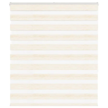 Diese beigefarbene Marmoreffekt-Zebra-Jalousie hat eine Breite von 115,9 cm und besteht aus Polyester. von , Jalousien und Ja...