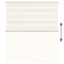 Diese beigefarbene Marmoreffekt-Zebra-Jalousie hat eine Breite von 115,9 cm und besteht aus Polyester. von , Jalousien und Ja...
