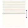 This is a beige marble woven zebra curtain, 115.9 cm wide, made of polyester. by , Blinds and blinds - Ref: Foro24-4014655, P...