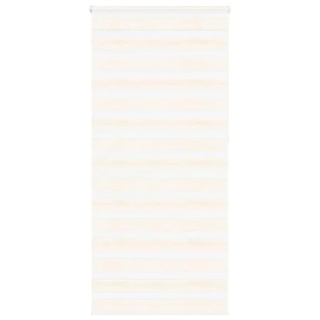 This beige marble woven zebra curtain has a width of 100.9 cm and is made of polyester. by , Blinds and blinds - Ref: Foro24-...