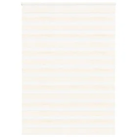 This beige marble woven zebra curtain has a width of 150.9 cm and is made of polyester. by , Blinds and blinds - Ref: Foro24-...