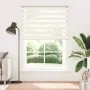 This beige marble woven zebra curtain has a width of 150.9 cm and is made of polyester. by , Blinds and blinds - Ref: Foro24-...