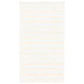 This beige marble woven zebra curtain has a width of 130.9 cm and is made of polyester. by , Blinds and blinds - Ref: Foro24-...