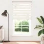 This beige marble woven zebra curtain has a width of 130.9 cm and is made of polyester. by , Blinds and blinds - Ref: Foro24-...