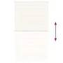 This beige marble woven zebra curtain has a width of 130.9 cm and is made of polyester. by , Blinds and blinds - Ref: Foro24-...