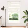 This beige marble woven zebra curtain has a width of 125.9 cm and is made of polyester. by , Blinds and blinds - Ref: Foro24-...