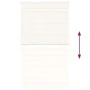 This beige marble woven zebra curtain has a width of 125.9 cm and is made of polyester. by , Blinds and blinds - Ref: Foro24-...