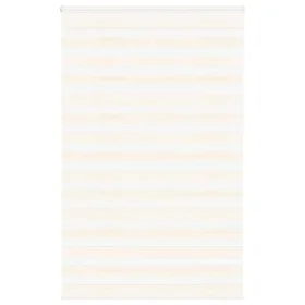 Diese beigefarbene Marmoreffekt-Zebra-Jalousie hat eine Breite von 140,9 cm und besteht aus Polyester. von , Jalousien und Ja...