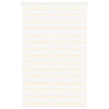 This beige marble woven zebra curtain has a width of 140.9 cm and is made of polyester. by , Blinds and blinds - Ref: Foro24-...