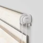 This beige marble woven zebra curtain has a width of 140.9 cm and is made of polyester. by , Blinds and blinds - Ref: Foro24-...