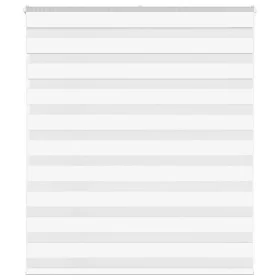 White zebra curtain 120x100 cm, fabric width 115.9 cm, made of polyester. by , Blinds and blinds - Ref: Foro24-4014733, Price...