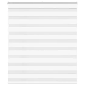 Zebra-Vorhang, weiß, 120x100 cm, Stoffbreite 115,9 cm, aus Polyester. von , Jalousien und Jalousien - Ref: Foro24-4014733, Pr...