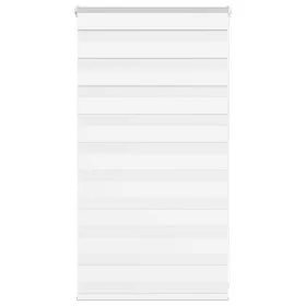 White zebra curtain 90x100 cm, fabric width 85.9 cm, made of polyester. by , Blinds and blinds - Ref: Foro24-4014727, Price: ...