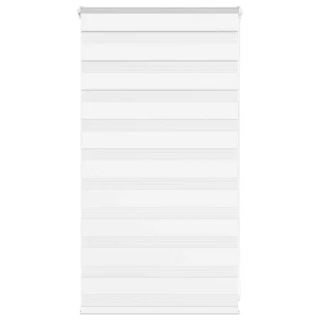 White zebra curtain 90x100 cm, fabric width 85.9 cm, made of polyester. by , Blinds and blinds - Ref: Foro24-4014727, Price: ...