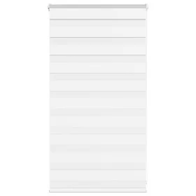 Zebra-Vorhang, weiß, 80x100 cm, Stoffbreite 75,9 cm, aus Polyester. von , Jalousien und Jalousien - Ref: Foro24-4014725, Prei...
