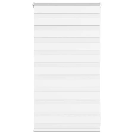 White zebra curtain 80x100 cm, fabric width 75.9 cm, made of polyester. by , Blinds and blinds - Ref: Foro24-4014725, Price: ...