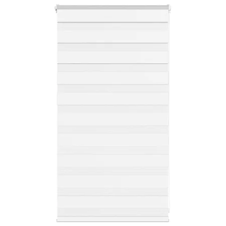 Zebra-Vorhang, weiß, 80x100 cm, Stoffbreite 75,9 cm, aus Polyester. von , Jalousien und Jalousien - Ref: Foro24-4014725, Prei...