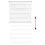 Estor cebra blanco 80x100 cm tejido ancho 75,9 cm poliéster de , Persianas y estores - Ref: Foro24-4014725, Precio: 19,70 €, ...