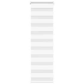 Zebra-Vorhang, weiß, 50x100 cm, Stoffbreite 45,9 cm, aus Polyester. von , Jalousien und Jalousien - Ref: Foro24-4014719, Prei...
