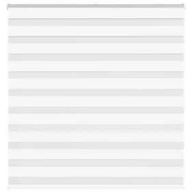 White zebra curtain 145x100 cm, fabric width 140.9 cm, polyester. by , Blinds and blinds - Ref: Foro24-4014738, Price: 26,73 ...