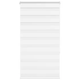White zebra curtain 75x150 cm, fabric width 70.9 cm, made of polyester. by , Blinds and blinds - Ref: Foro24-4014750, Price: ...