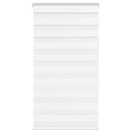 White zebra curtain 75x150 cm, fabric width 70.9 cm, made of polyester. by , Blinds and blinds - Ref: Foro24-4014750, Price: ...