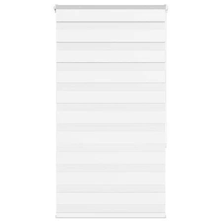 White zebra curtain 85x150 cm, fabric width 80.9 cm, made of polyester. by , Blinds and blinds - Ref: Foro24-4014752, Price: ...