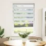 White zebra curtain 85x150 cm, fabric width 80.9 cm, made of polyester. by , Blinds and blinds - Ref: Foro24-4014752, Price: ...