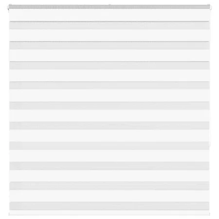 White zebra curtain 150x150 cm, fabric width 145.9 cm, made of polyester. by , Blinds and blinds - Ref: Foro24-4014765, Price...