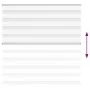 White zebra curtain 150x150 cm, fabric width 145.9 cm, made of polyester. by , Blinds and blinds - Ref: Foro24-4014765, Price...