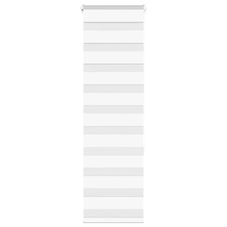 White zebra curtain 45x150 cm, fabric width 40.9 cm, made of polyester. by , Blinds and blinds - Ref: Foro24-4014744, Price: ...