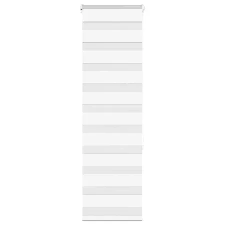 Zebra-Vorhang, weiß, 45x150 cm, Stoffbreite 40,9 cm, aus Polyester. von , Jalousien und Jalousien - Ref: Foro24-4014744, Prei...