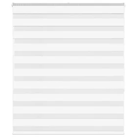 Zebra-Vorhang, weiß, 120x150 cm, Stoffbreite 115,9 cm, aus Polyester. von , Jalousien und Jalousien - Ref: Foro24-4014759, Pr...