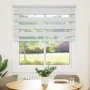 White zebra curtain 120x150 cm, fabric width 115.9 cm, made of polyester. by , Blinds and blinds - Ref: Foro24-4014759, Price...