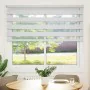 White zebra curtain 160x150 cm, fabric width 155.9 cm, made of polyester. by , Blinds and blinds - Ref: Foro24-4014767, Price...
