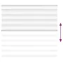 White zebra curtain 160x150 cm, fabric width 155.9 cm, made of polyester. by , Blinds and blinds - Ref: Foro24-4014767, Price...