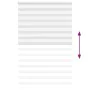 White zebra curtain 145x200 cm, fabric width 140.9 cm, made of polyester. by , Blinds and blinds - Ref: Foro24-4014790, Price...