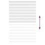 Zebra-Vorhang, weiß, 145x200 cm, Stoffbreite 140,9 cm, aus Polyester. von , Jalousien und Jalousien - Ref: Foro24-4014790, Pr...