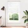 White zebra curtain 135x230 cm, fabric width 130.9 cm, made of polyester. by , Blinds and blinds - Ref: Foro24-4014814, Price...