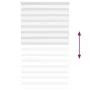White zebra curtain 135x230 cm, fabric width 130.9 cm, made of polyester. by , Blinds and blinds - Ref: Foro24-4014814, Price...