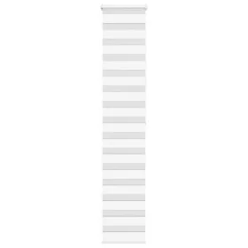 White zebra curtain 50x200 cm, fabric width 45.9 cm, polyester. by , Blinds and blinds - Ref: Foro24-4014771, Price: 23,33 €,...