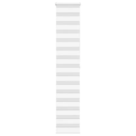 Zebra-Vorhang, weiß, 50x200 cm, Stoffbreite 45,9 cm, aus Polyester. von , Jalousien und Jalousien - Ref: Foro24-4014771, Prei...