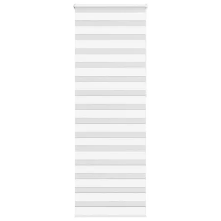 White zebra curtain 75x230 cm, fabric width 70.9 cm, made of polyester. by , Blinds and blinds - Ref: Foro24-4014802, Price: ...