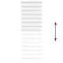 White zebra curtain 75x230 cm, fabric width 70.9 cm, made of polyester. by , Blinds and blinds - Ref: Foro24-4014802, Price: ...